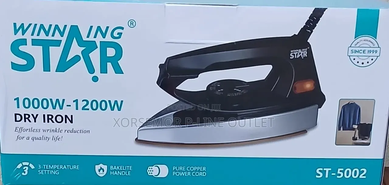 ST-5002 1000w-1200w Dry Star Iron