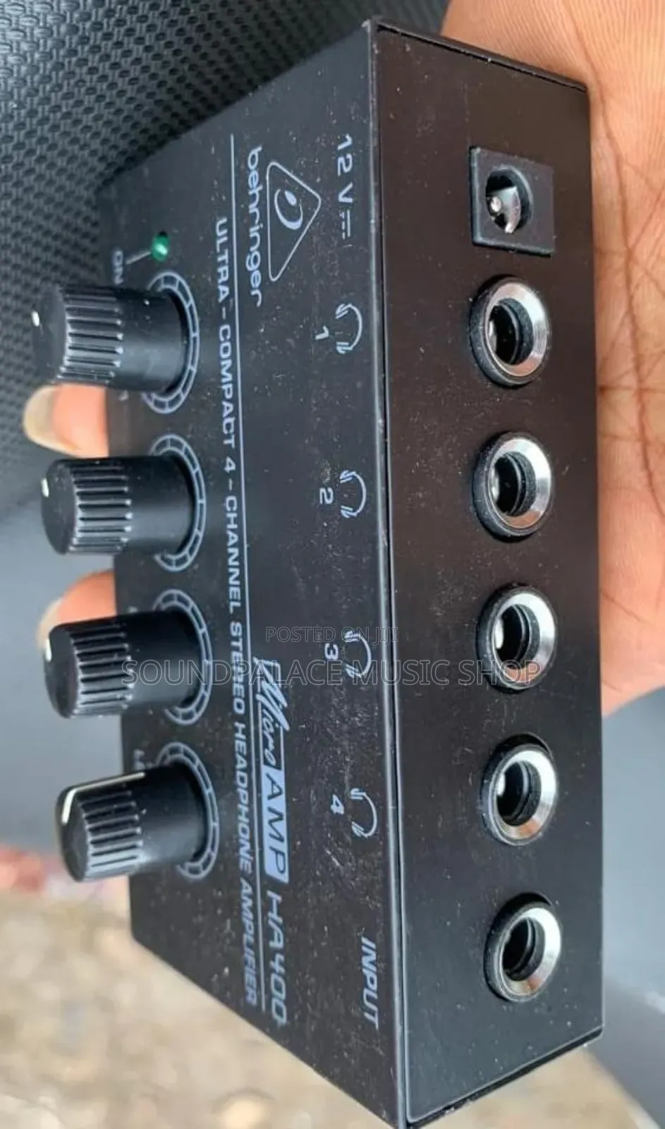 Behringer MicroAMP HA400 4-Channel Stereo Headphone Amplifier.