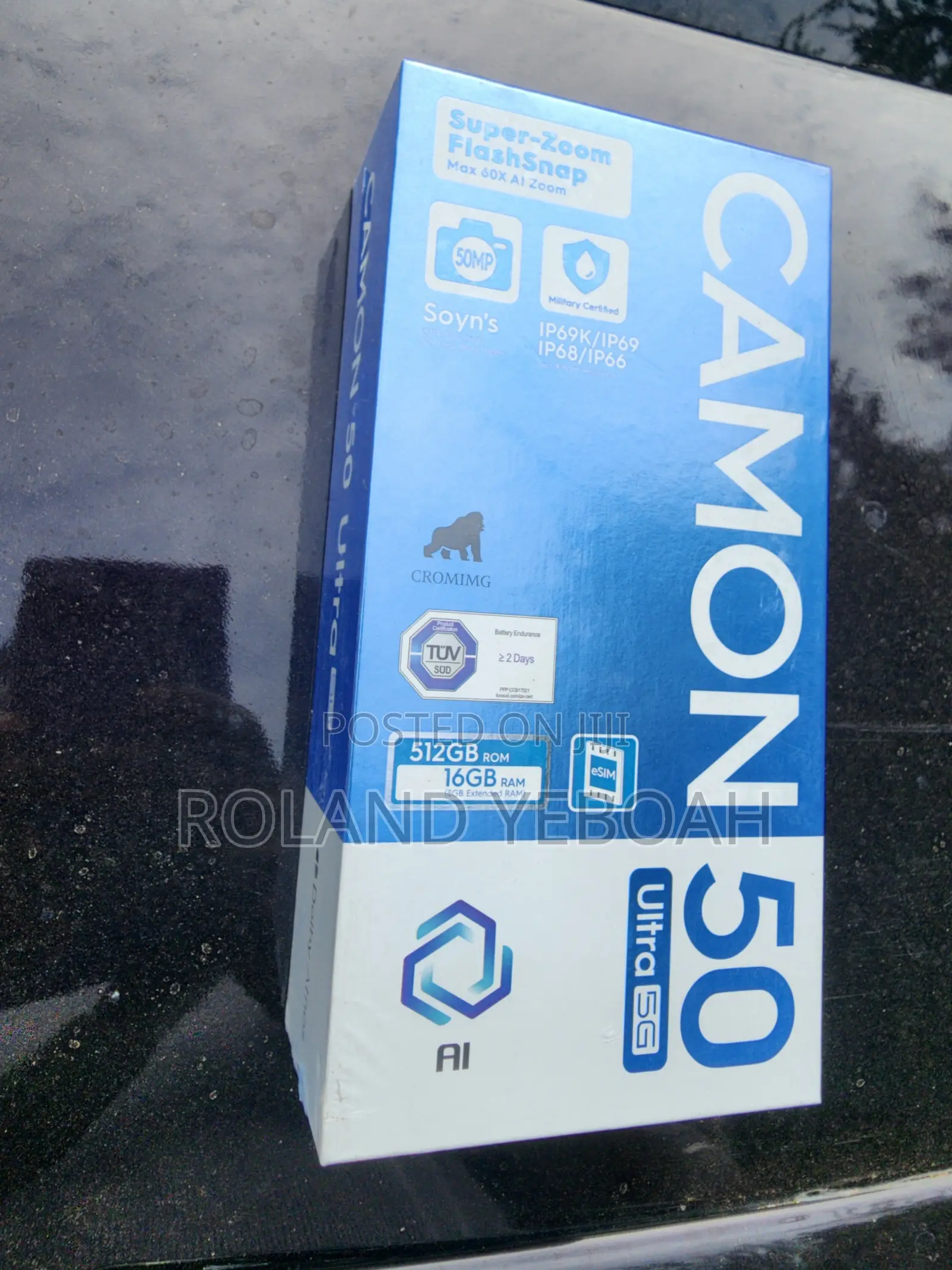 New Tecno Camon 50 Ultra 512 GB Black