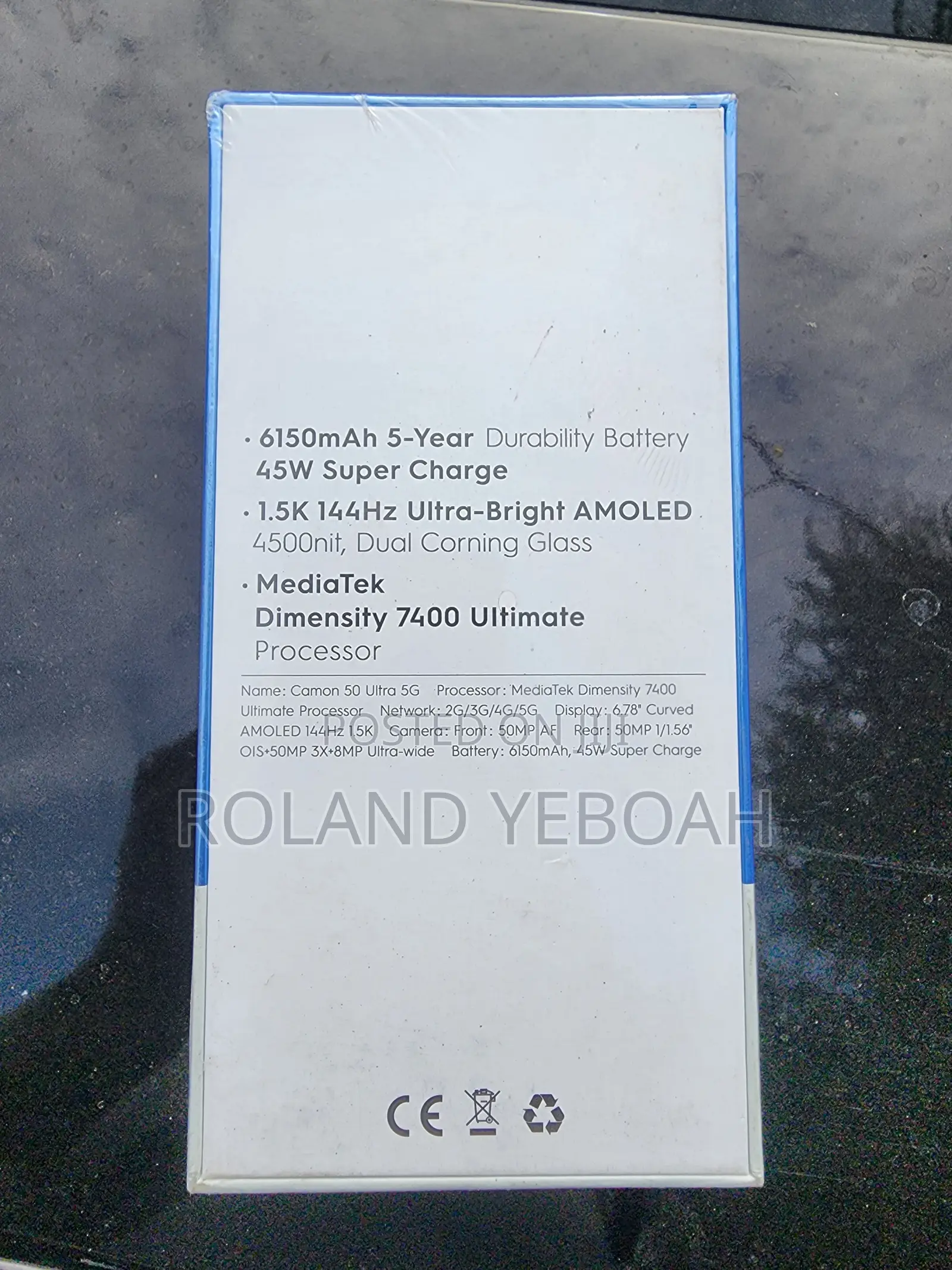 New Tecno Camon 50 Ultra 512 GB Black