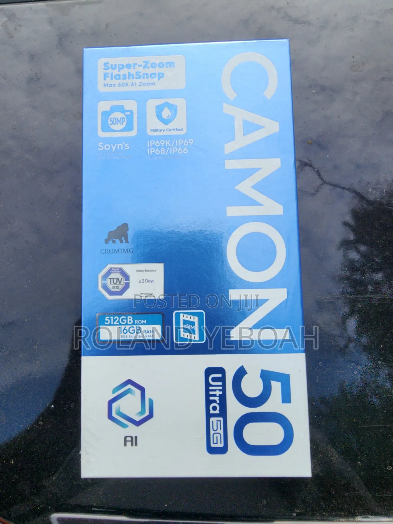 New Tecno Camon 50 Ultra 512 GB Black