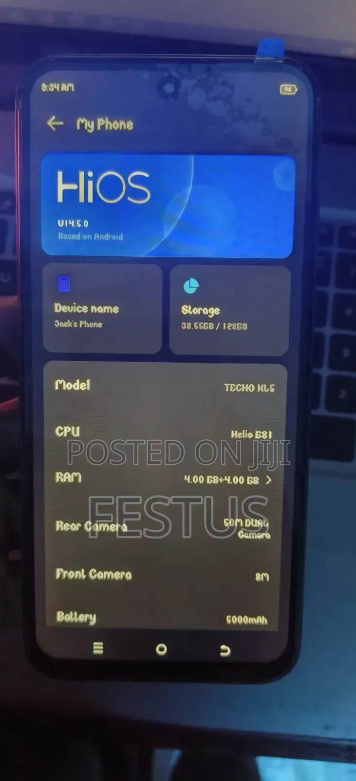 Tecno Spark 30C 128 GB Black