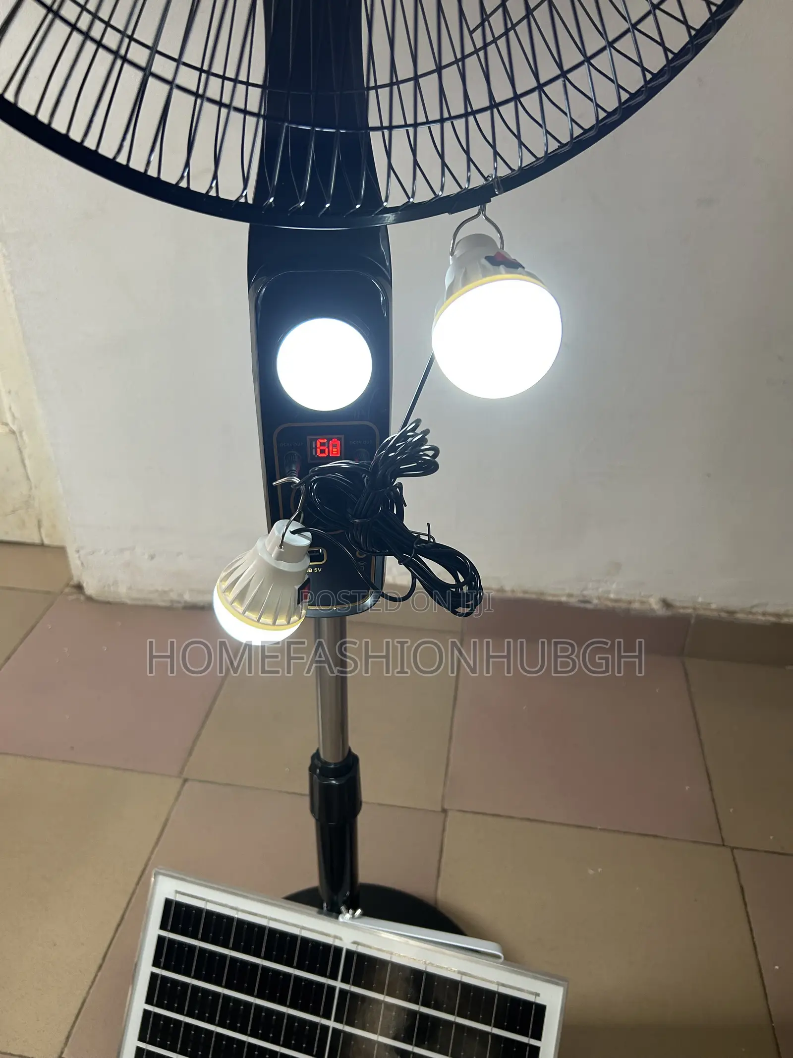 Solar Rechargeable Fan