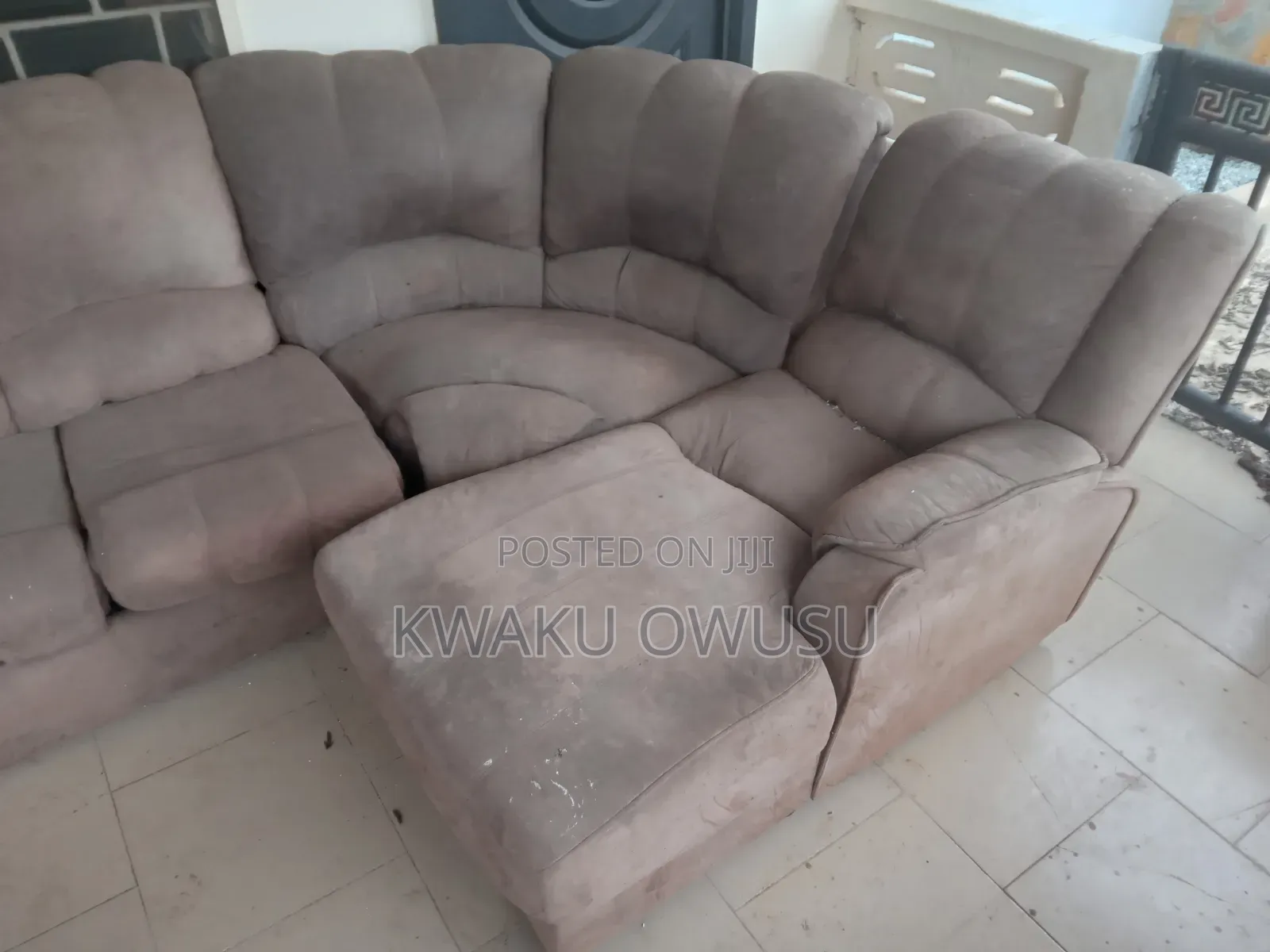 Original Leather L Shaped Sofa