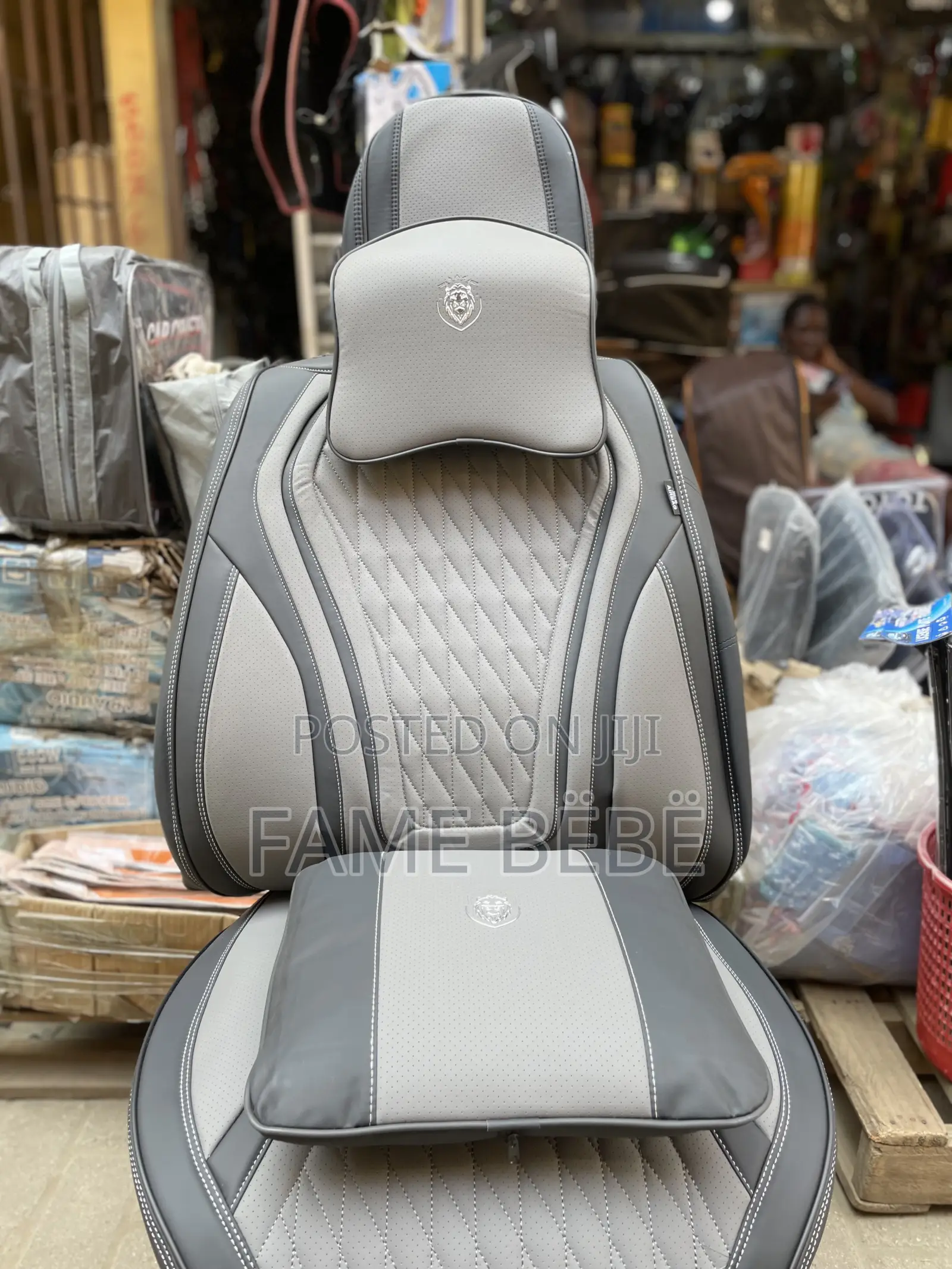 Premium Sport Leather Seat Cover - BROWN ASH Edition