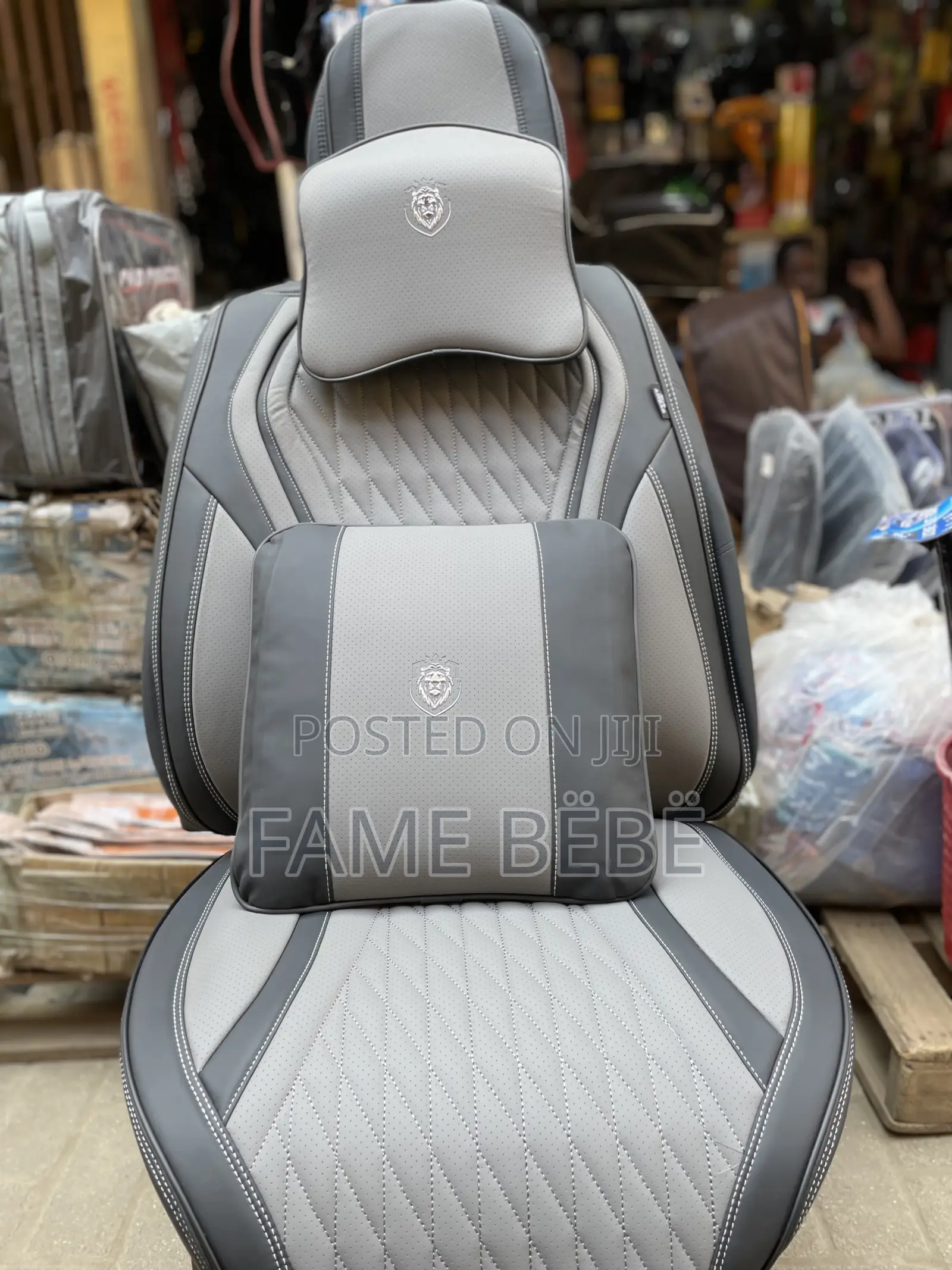 Premium Sport Leather Seat Cover - BROWN ASH Edition