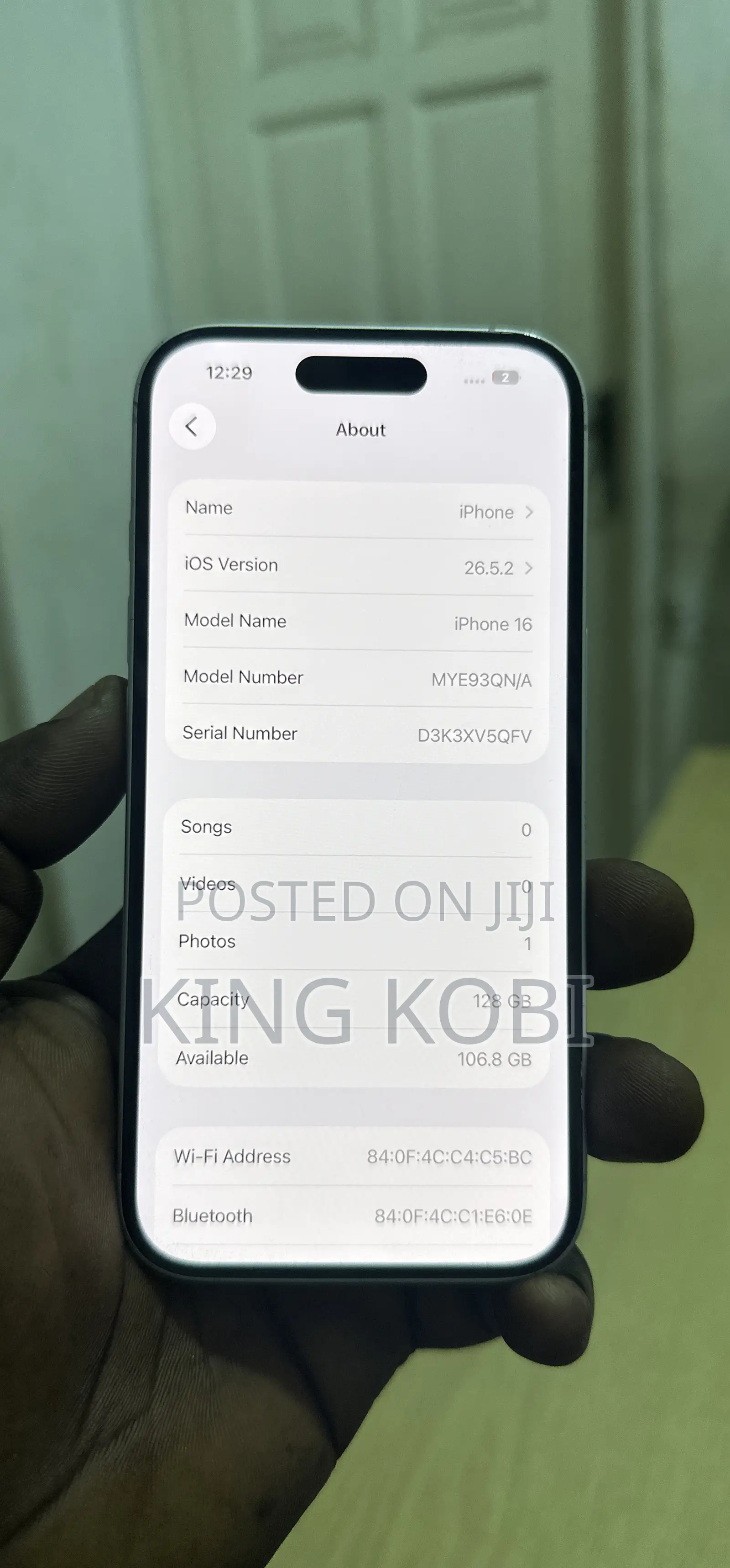 Apple iPhone 16 128 GB White