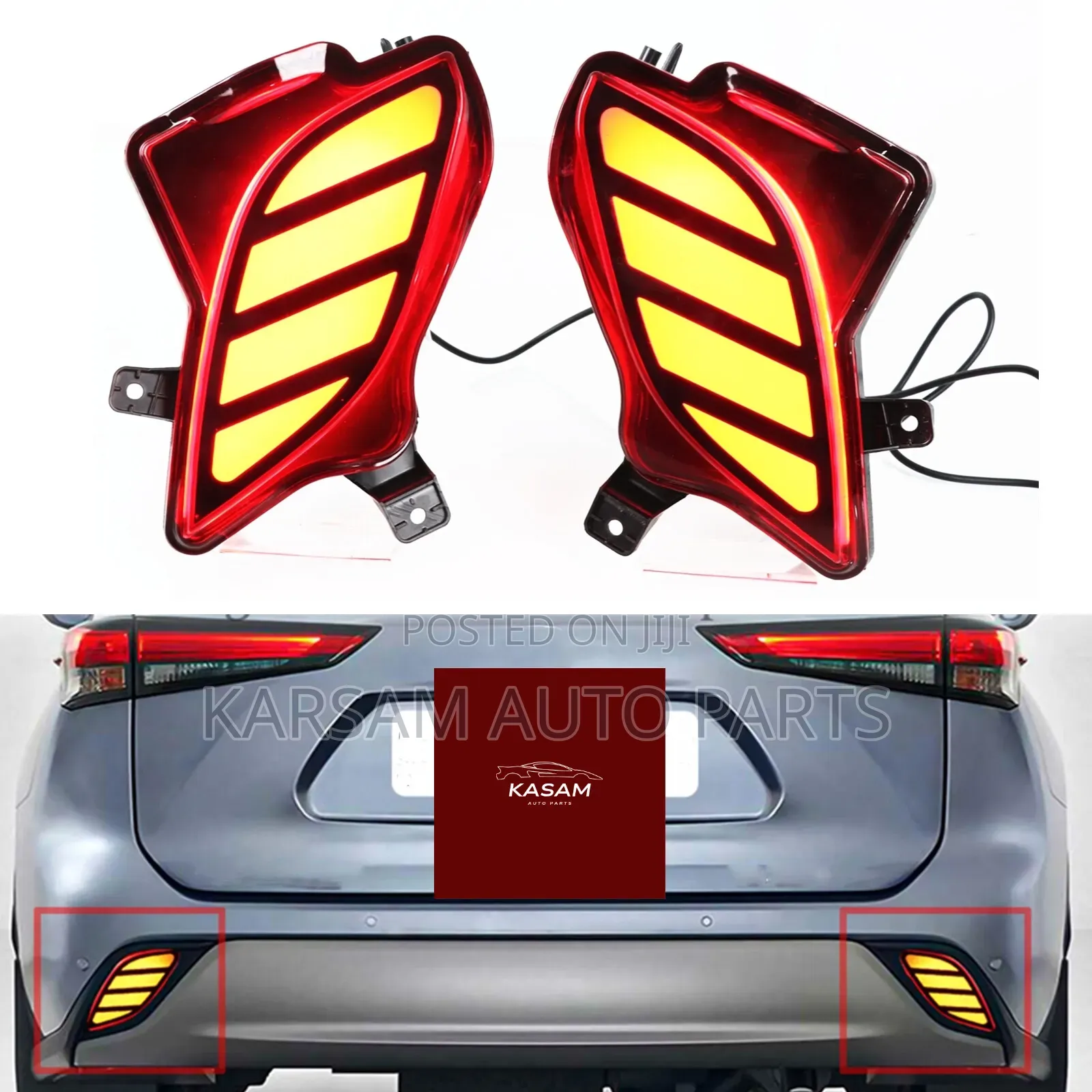 Highlander 2022 Back Bumper Reflector Led Type