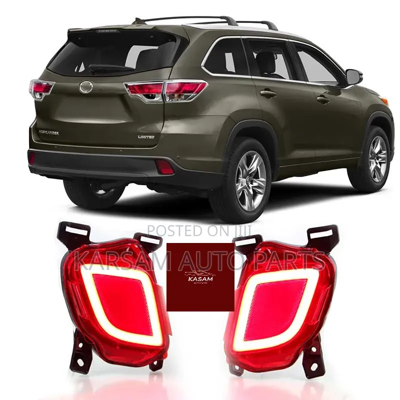 Toyota Highlander 2015 -2020 Back Bumper Reflector Led Type