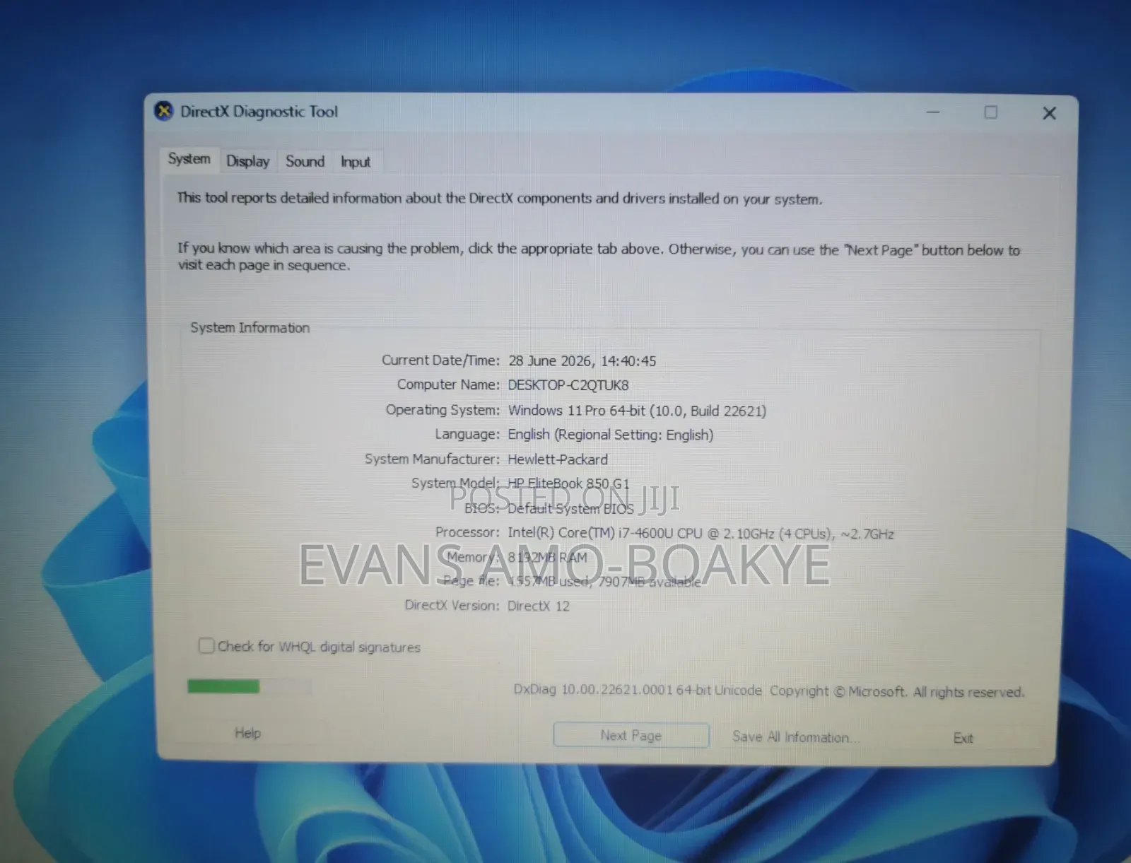 Laptop HP EliteBook 850 G1 8GB Intel Core i7 HDD 500GB