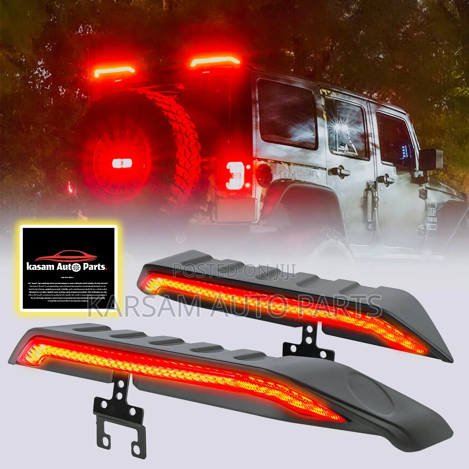 Rear Roof Spoiler Wrangler Led