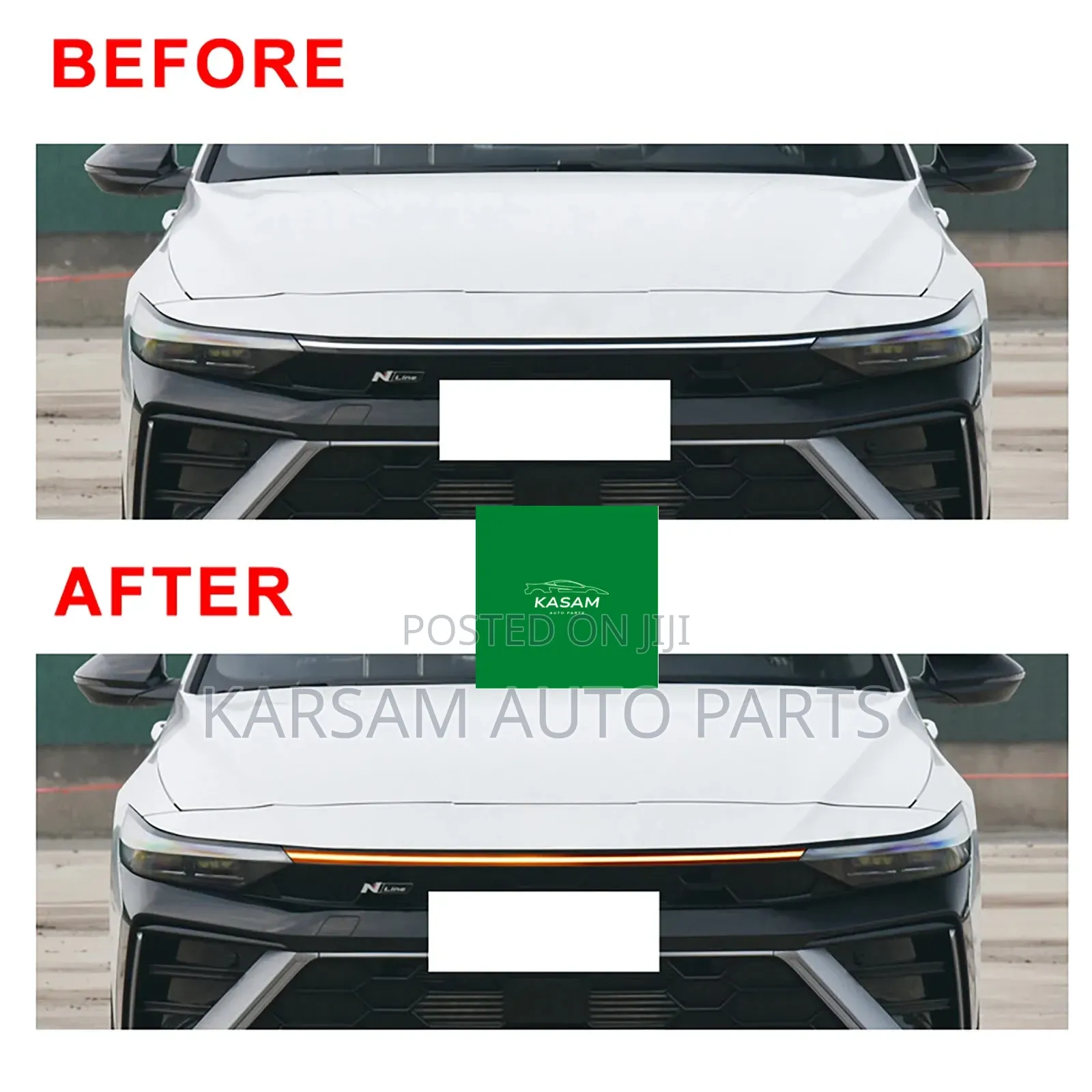 Elantra 2023 Front Centre Grille Led
