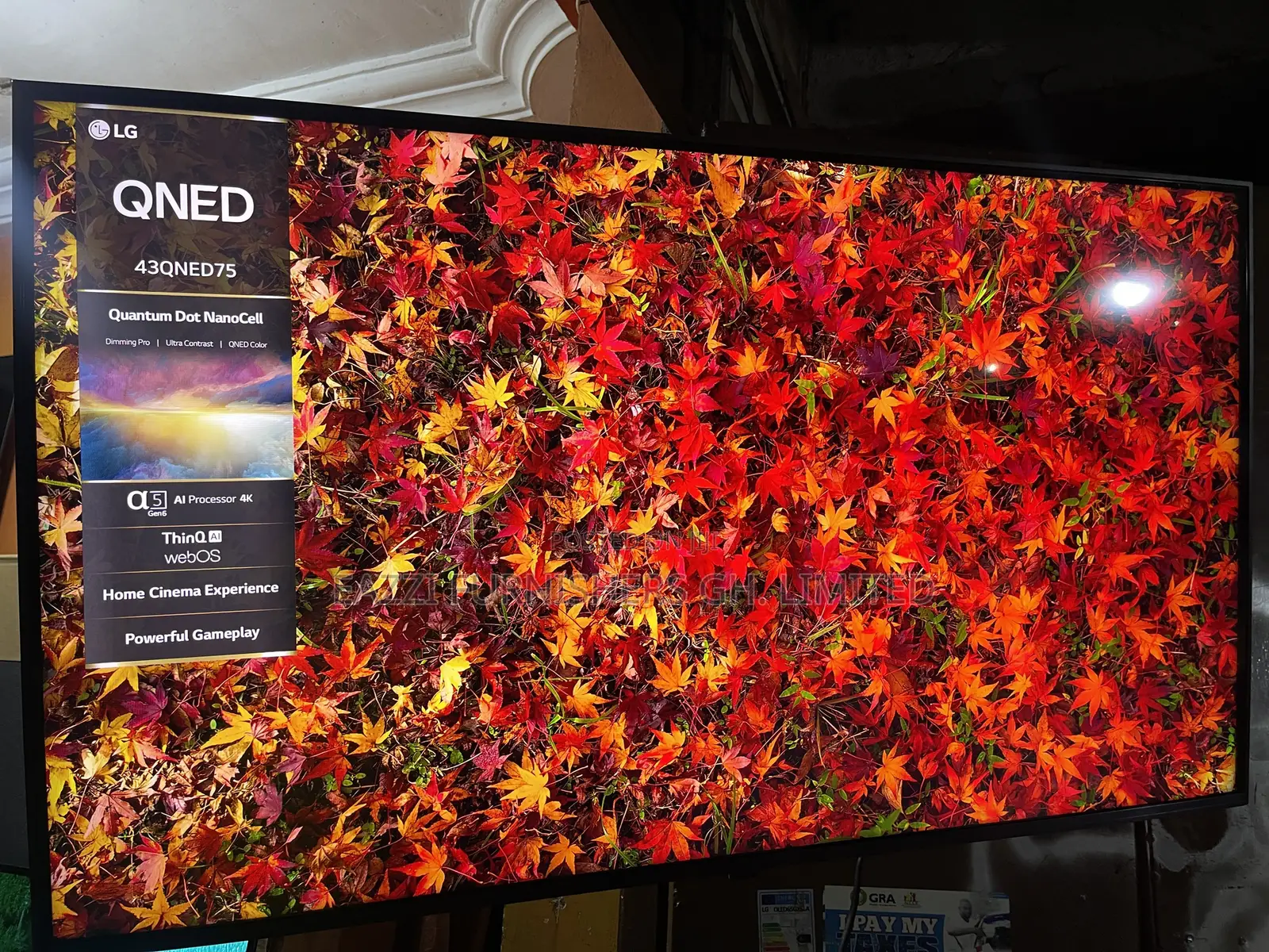Vivid Qned LG 43 Inche Smart Uhd Hdr10 Satellite Gaming TV 43QNED75
