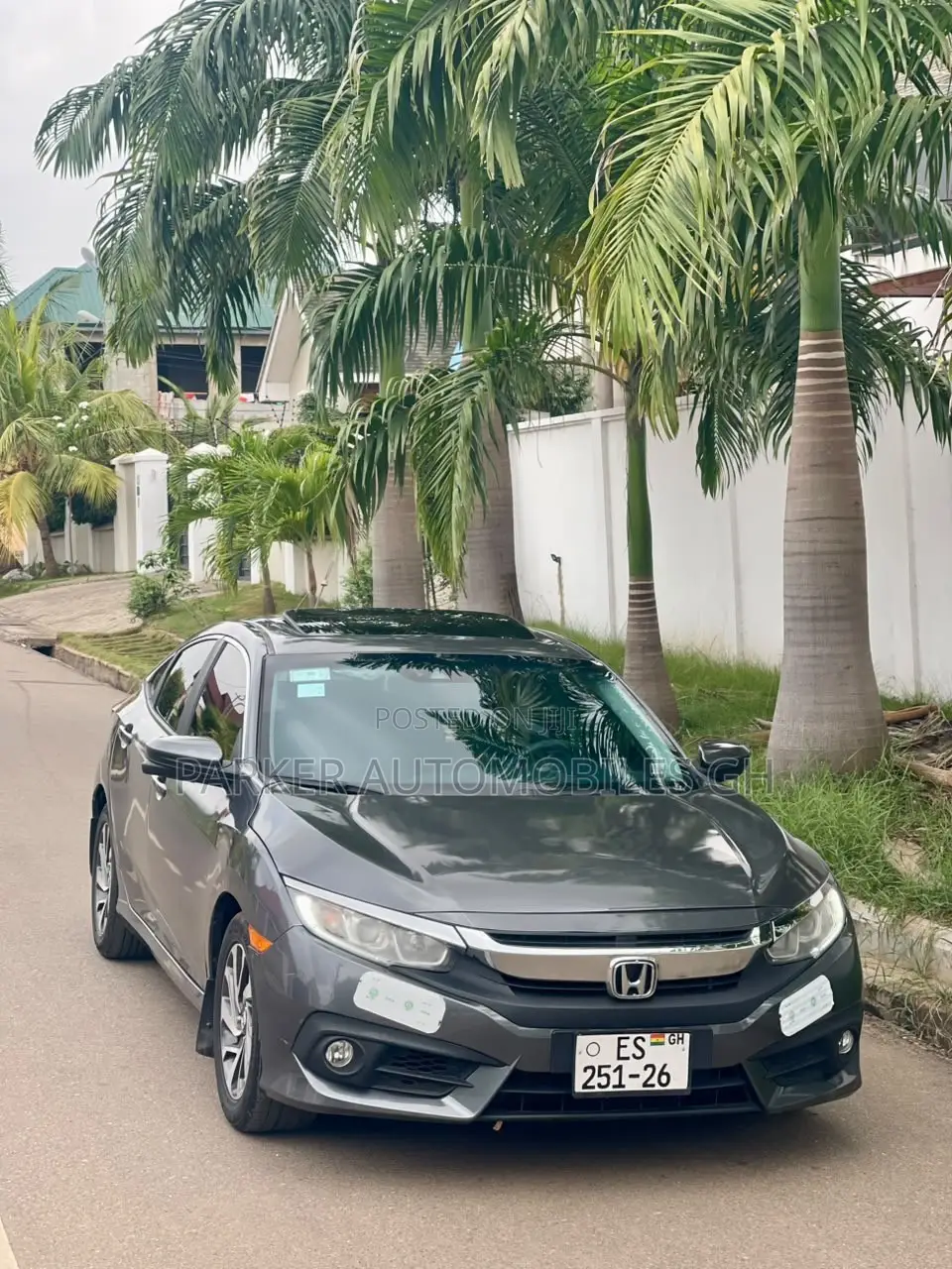 Honda Civic EX 4dr Sedan (2.0L 4cyl) 2017 Gray
