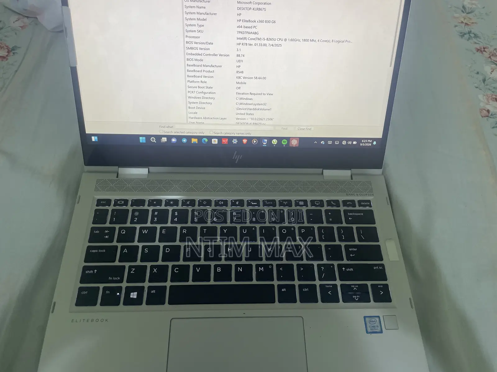 Laptop HP EliteBook 840 G6 16GB Intel Core i5 SSD 256GB