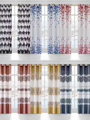 Beautiful 3D Design 2pcs Curtains