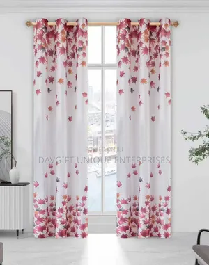 Beautiful 3D Design 2pcs Curtains