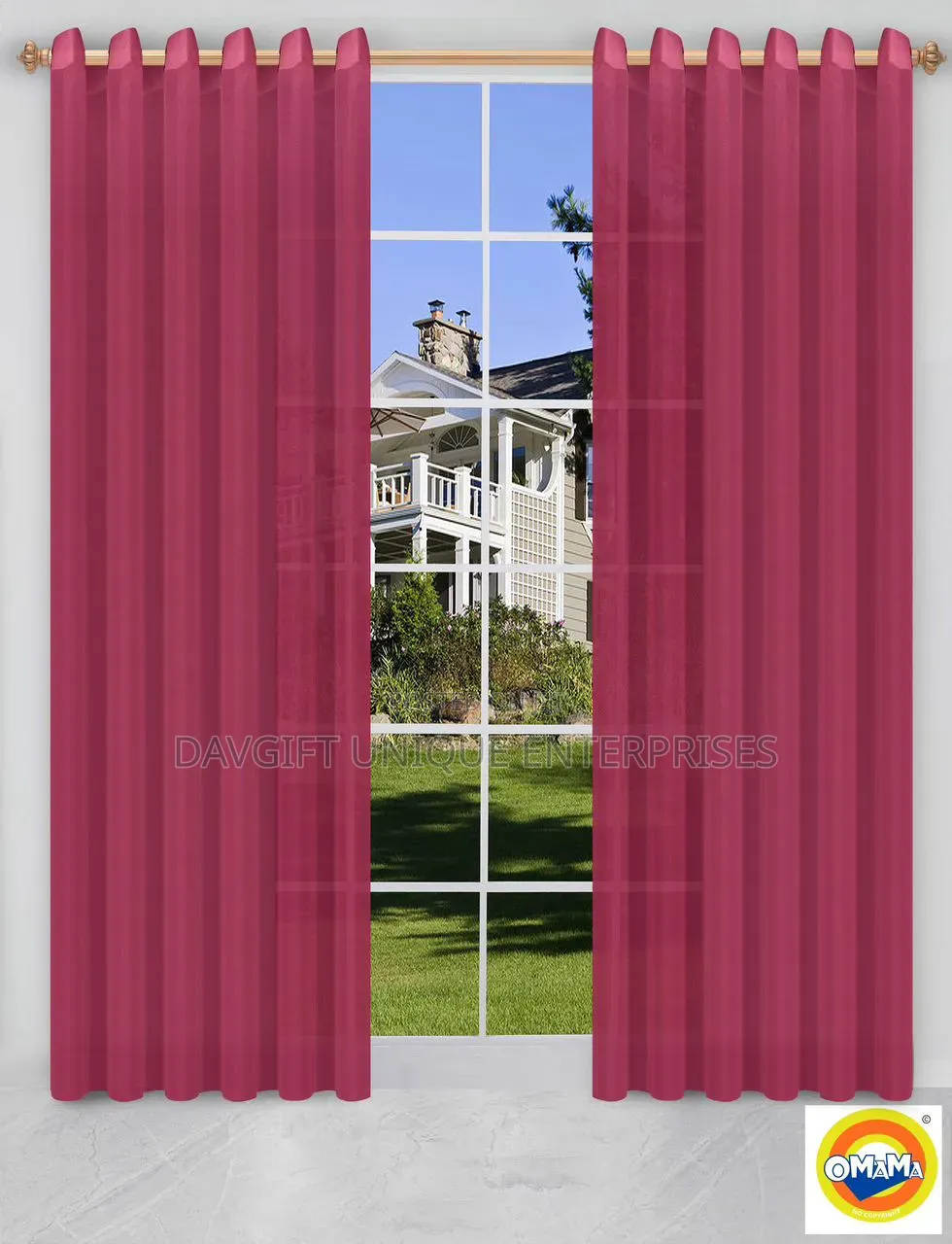 Original Beautiful 2pcs Voil Curtains