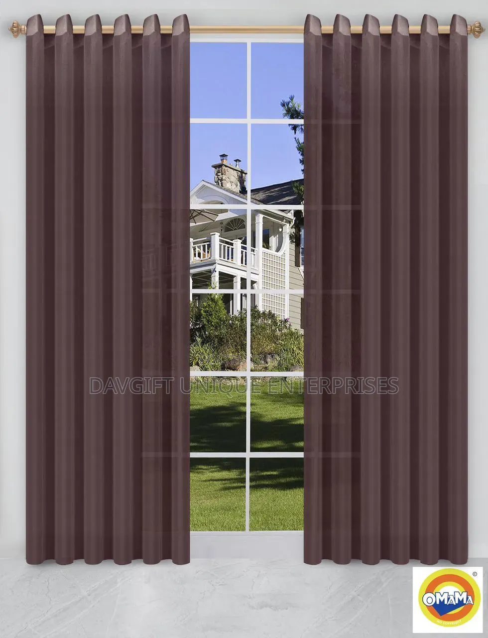 Original Beautiful 2pcs Voil Curtains