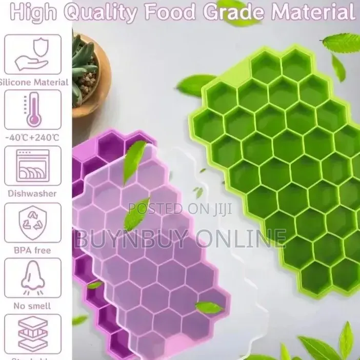 2 Piece Food-Grade Silicon Ice Cube Maker