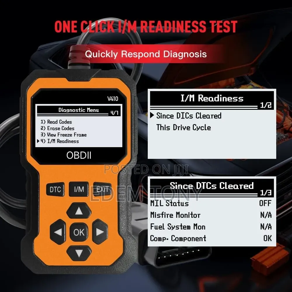 OBD2 Scanner Car Diagnostic Tool for All Vehicles Live Data Fix