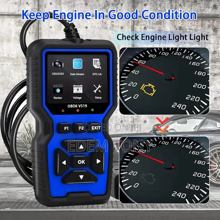 V519 OBD II Car Scanner, Diagnostic Error Finder,Fault Code Detection