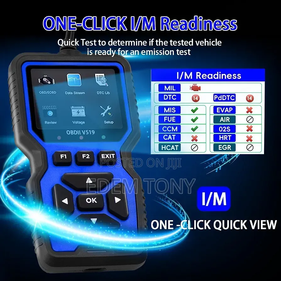 V519 OBD II Car Scanner, Diagnostic Error Finder,Fault Code Detection