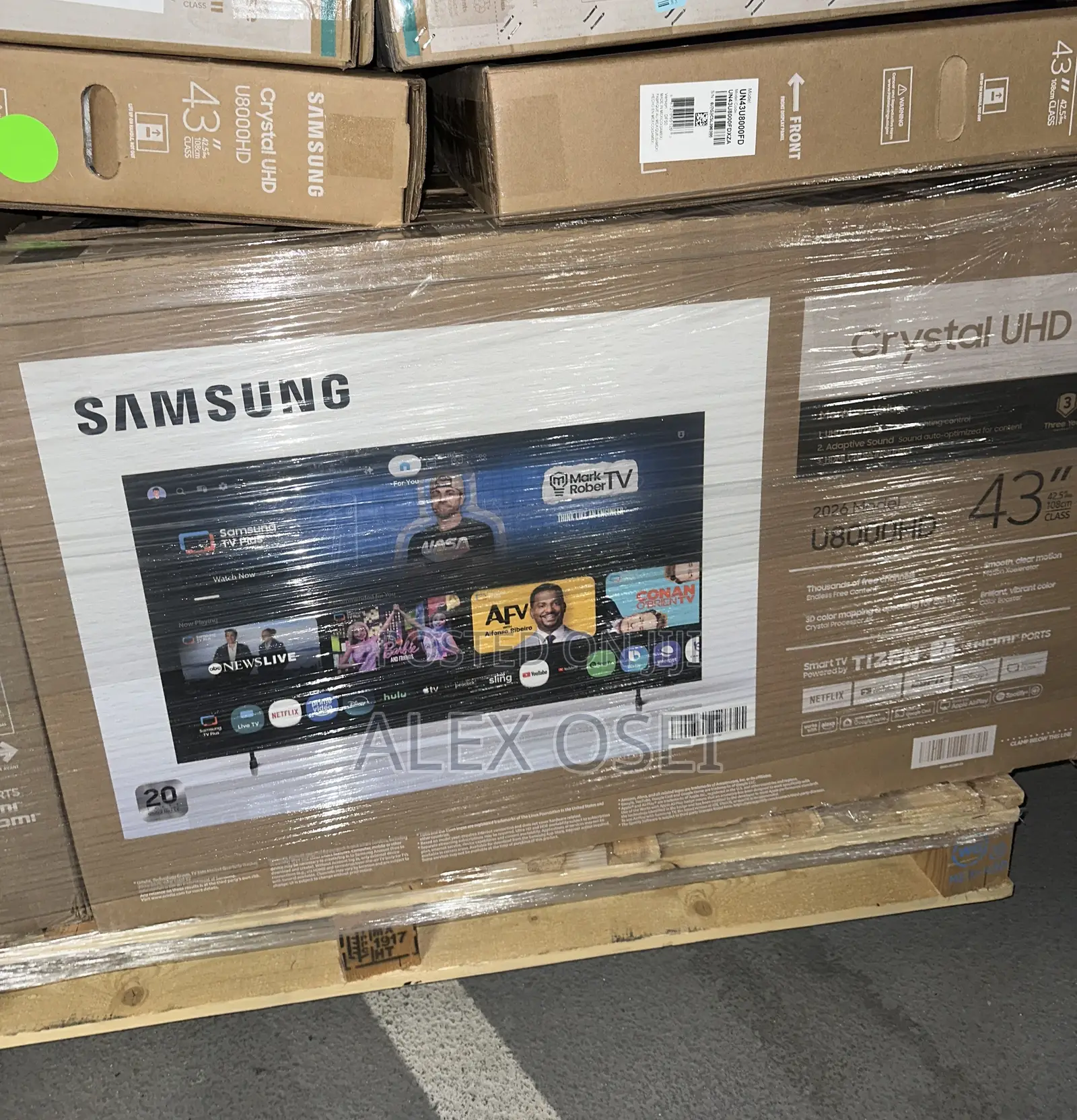 Samsung 43” U8000H Crystal UHD Smart TV – 2026 Model