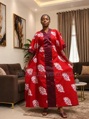 Ankara African Print Long Bubu Dress (Free Delivery on Saturdays)