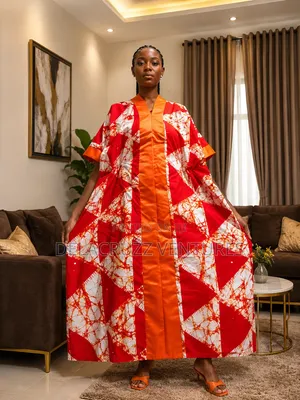 Ankara African Print Long Bubu Dress (Free Delivery on Saturdays)
