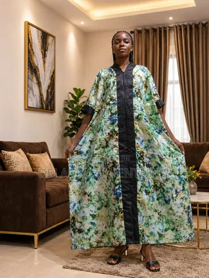 Ankara African Print Long Bubu Dress (Free Delivery on Saturdays)