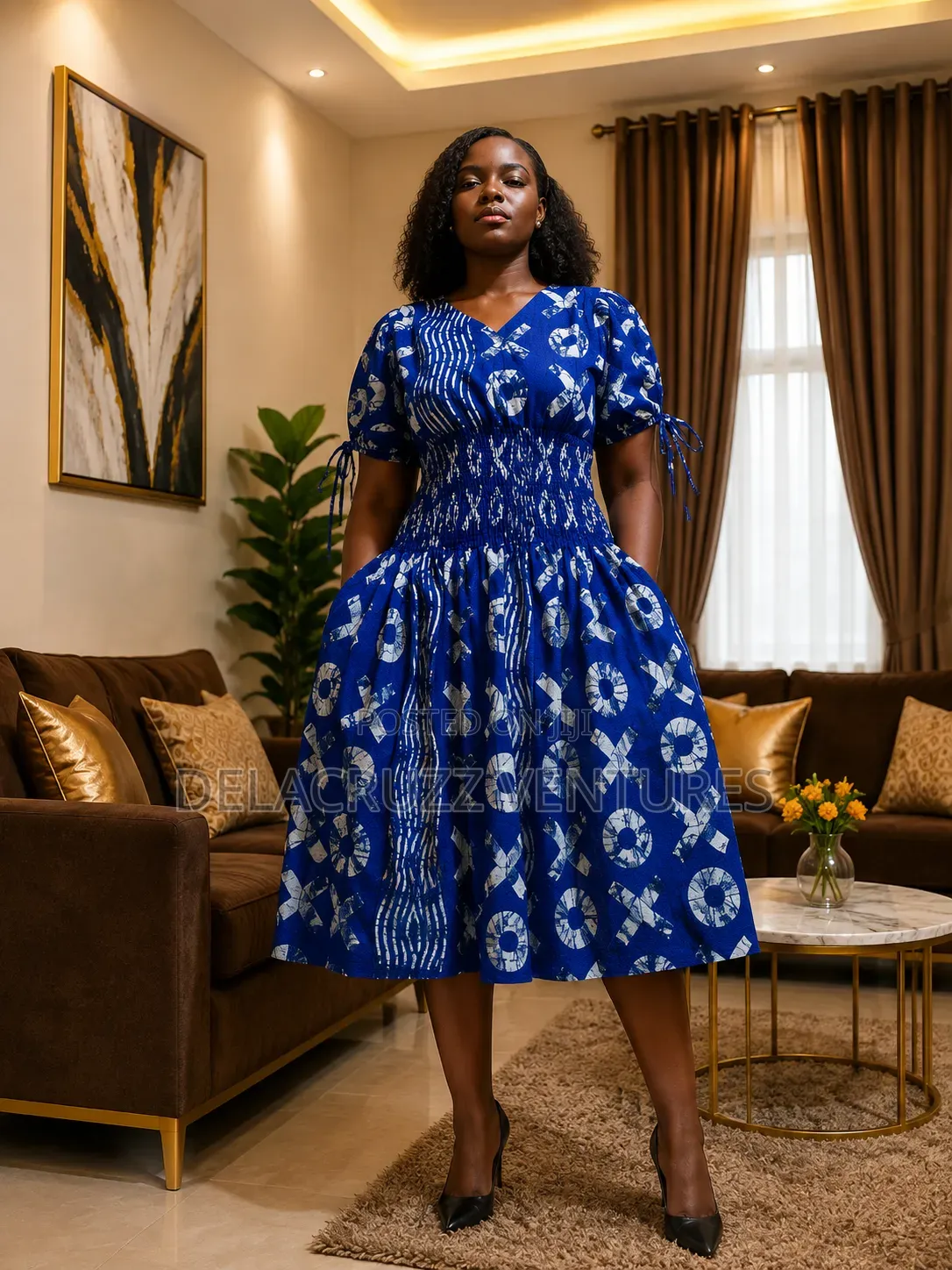 Ankara African Print Dress(free Delivery Within Accra on Saturdays)