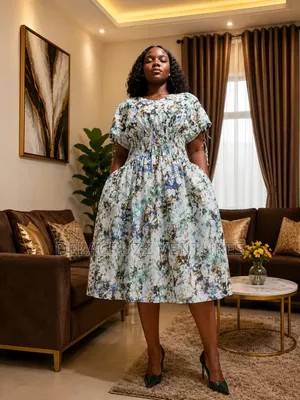 Ankara African Print Dress(free Delivery Within Accra on Saturdays)