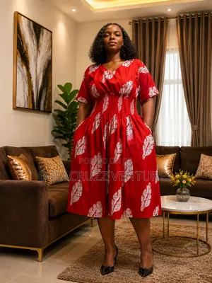 Ankara African Print Dress(free Delivery Within Accra on Saturdays)