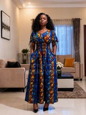 Ankara African Print Dress(free Delivery Within Accra on Saturdays)