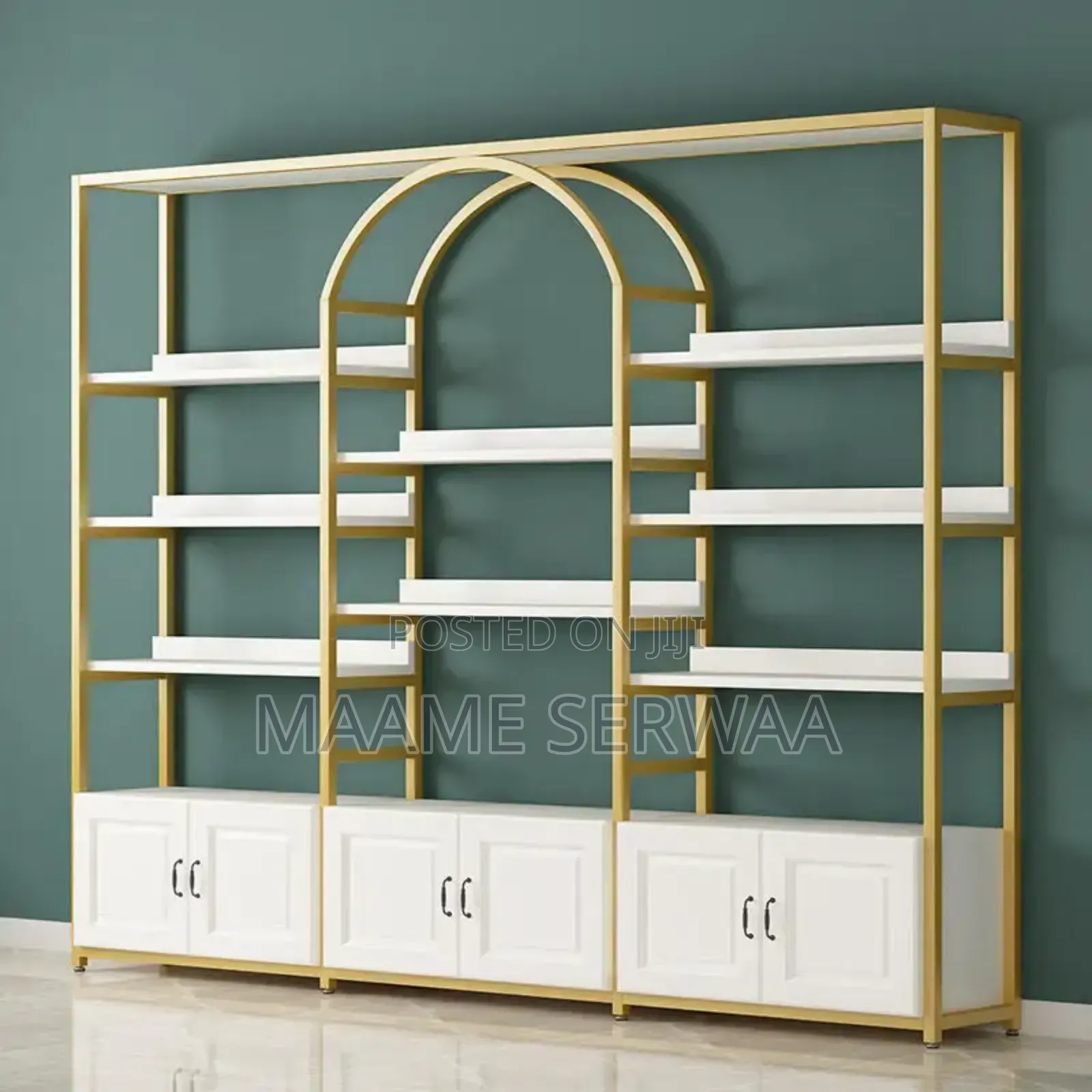 Wooden and Metal Shelves