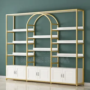 Wooden and Metal Shelves