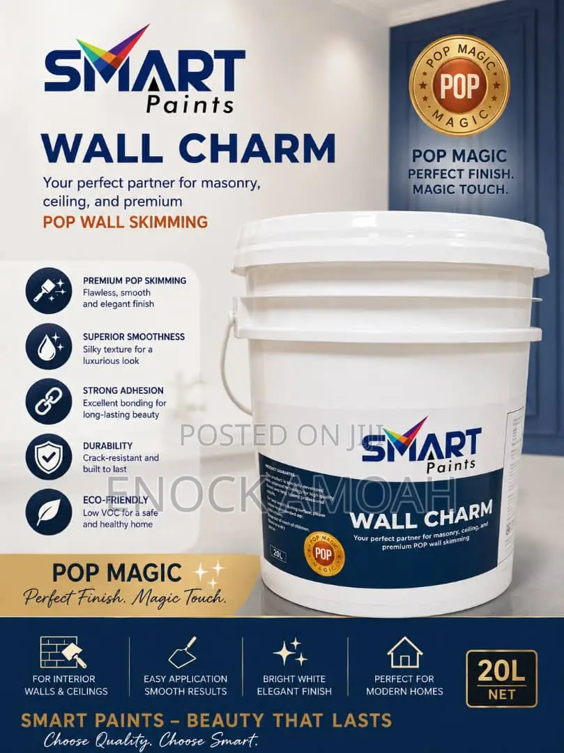 Wall Charm, Glue, Quality Paint in All Colours.