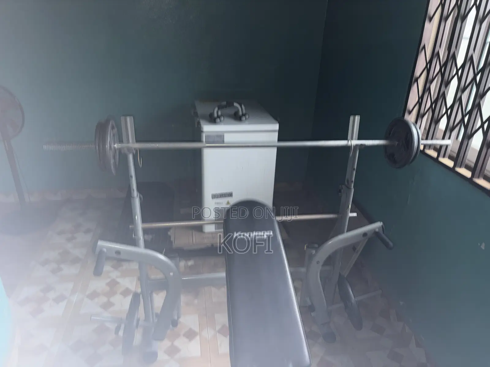 Konlega Bench Press Set With 45kg Weight and Bar