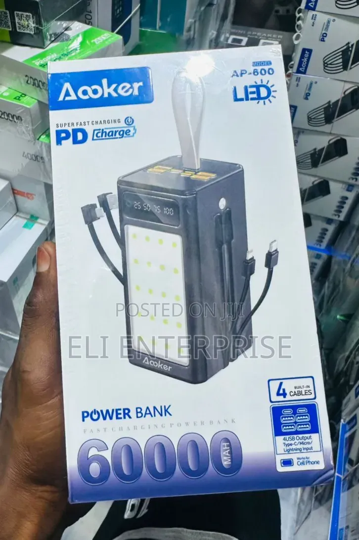 Aooker AP-600 60,000mAh Power Bank