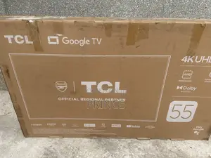 TCL 55" Inches HDR Google Smart TV - Black