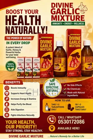 Divine Garlic Mixture and Divine GH Capsules