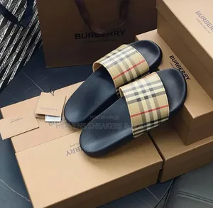 Burberry Check Slides
