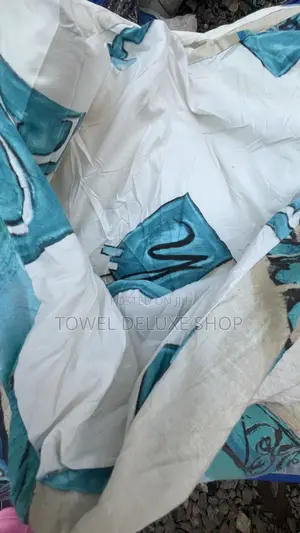 King Size Comforter Cream Turquoise Blue Luxury Thick Duvet