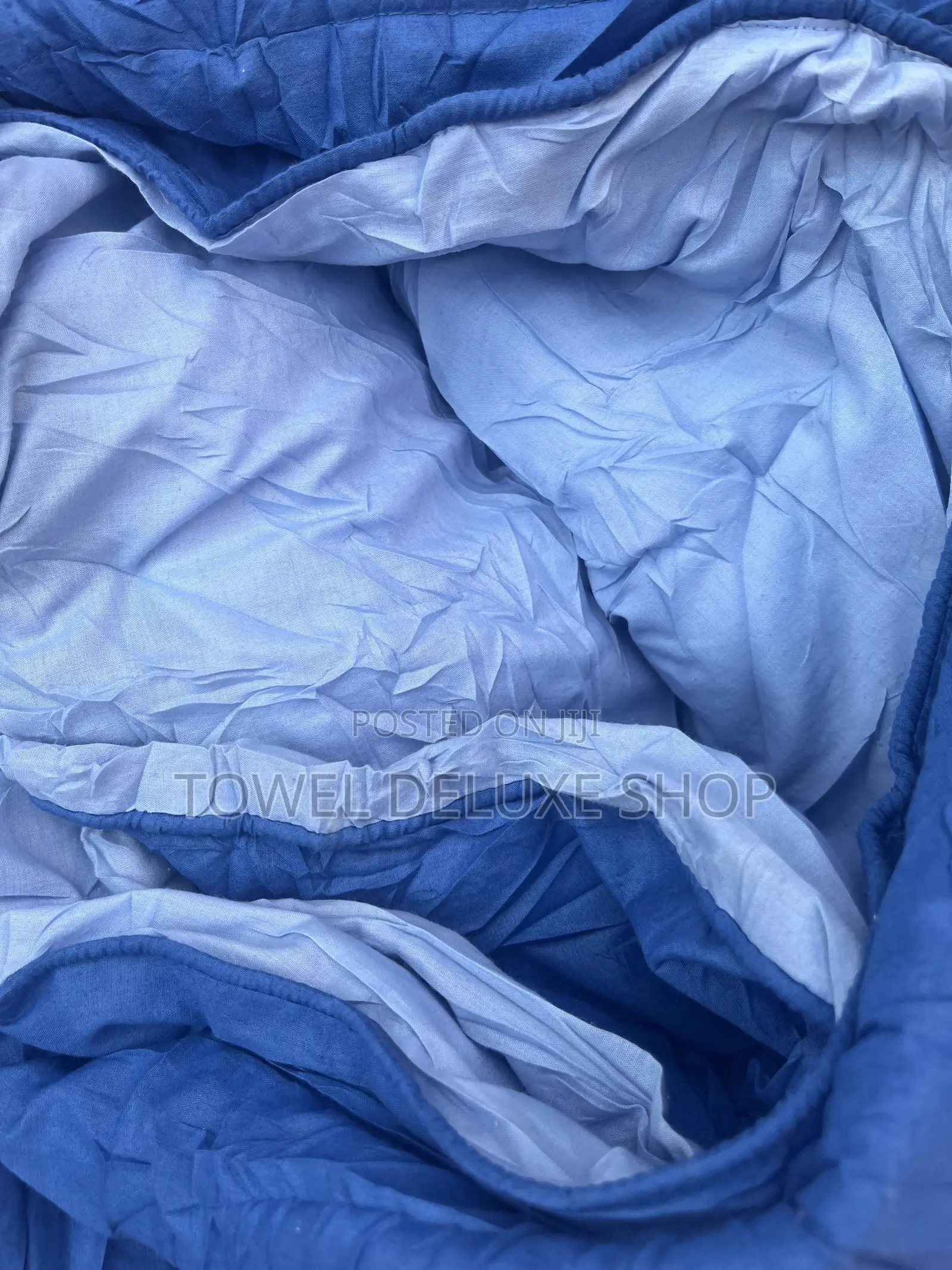 Reversible Comforter Royal Blue Ocean Blue Thick Fluffy Luxury
