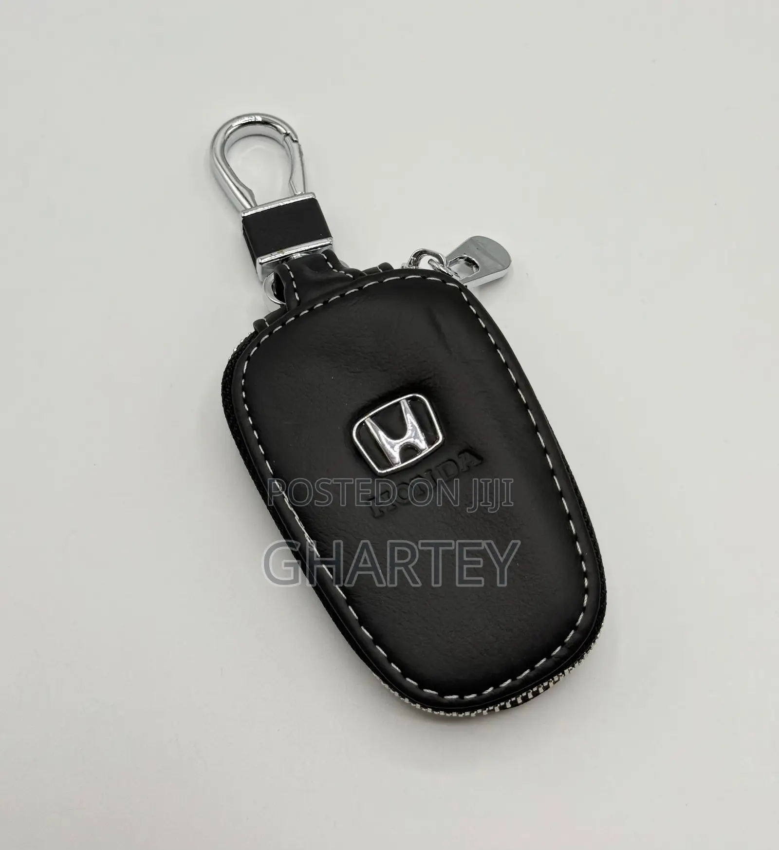 Premium Leather Key Fob Cover With Clip - All Favorite Car Package