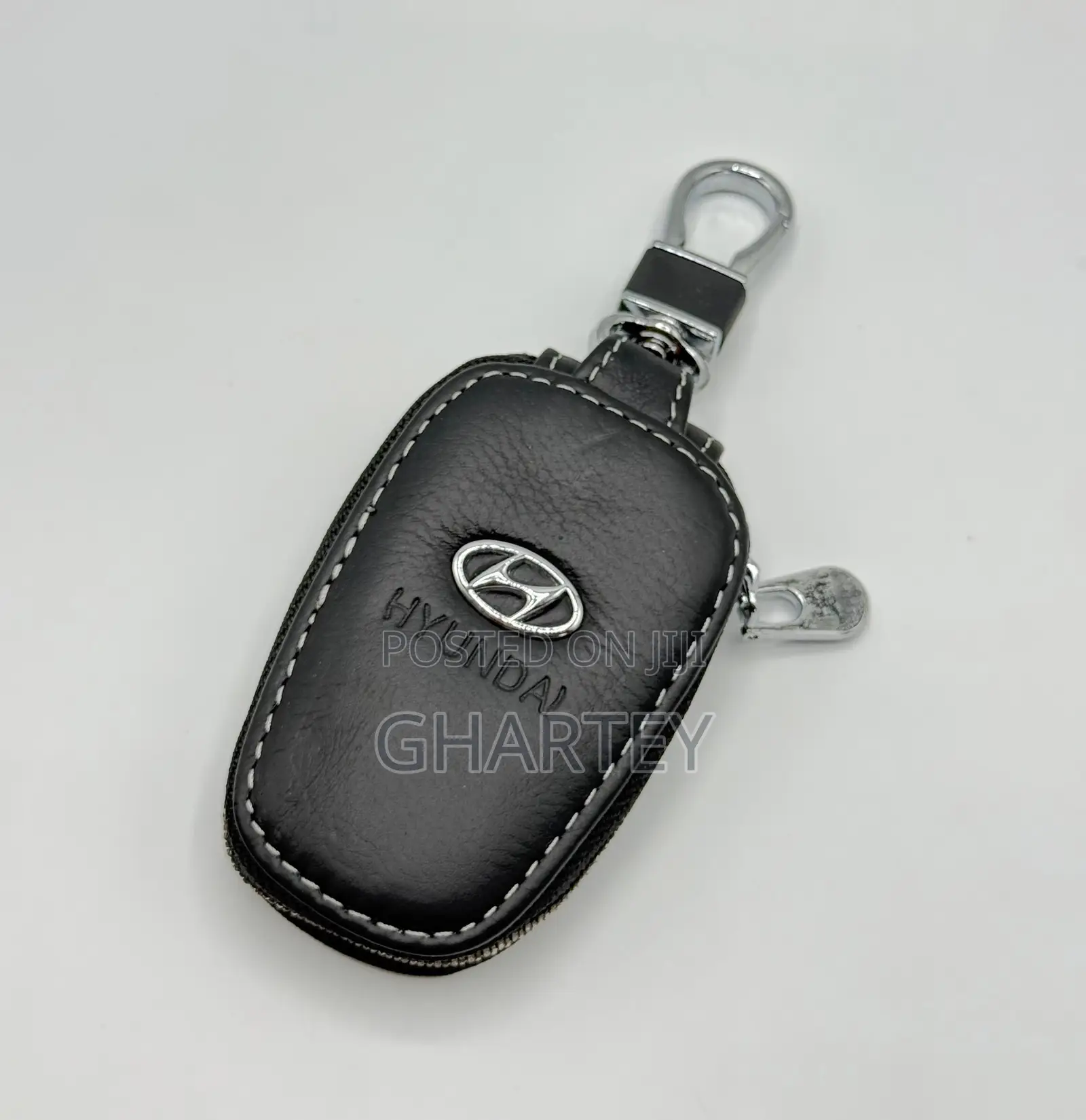 Premium Leather Key Fob Cover With Clip - All Favorite Car Package