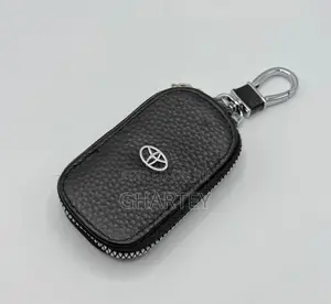 Premium Leather Key Fob Cover With Clip - All Favorite Car Package