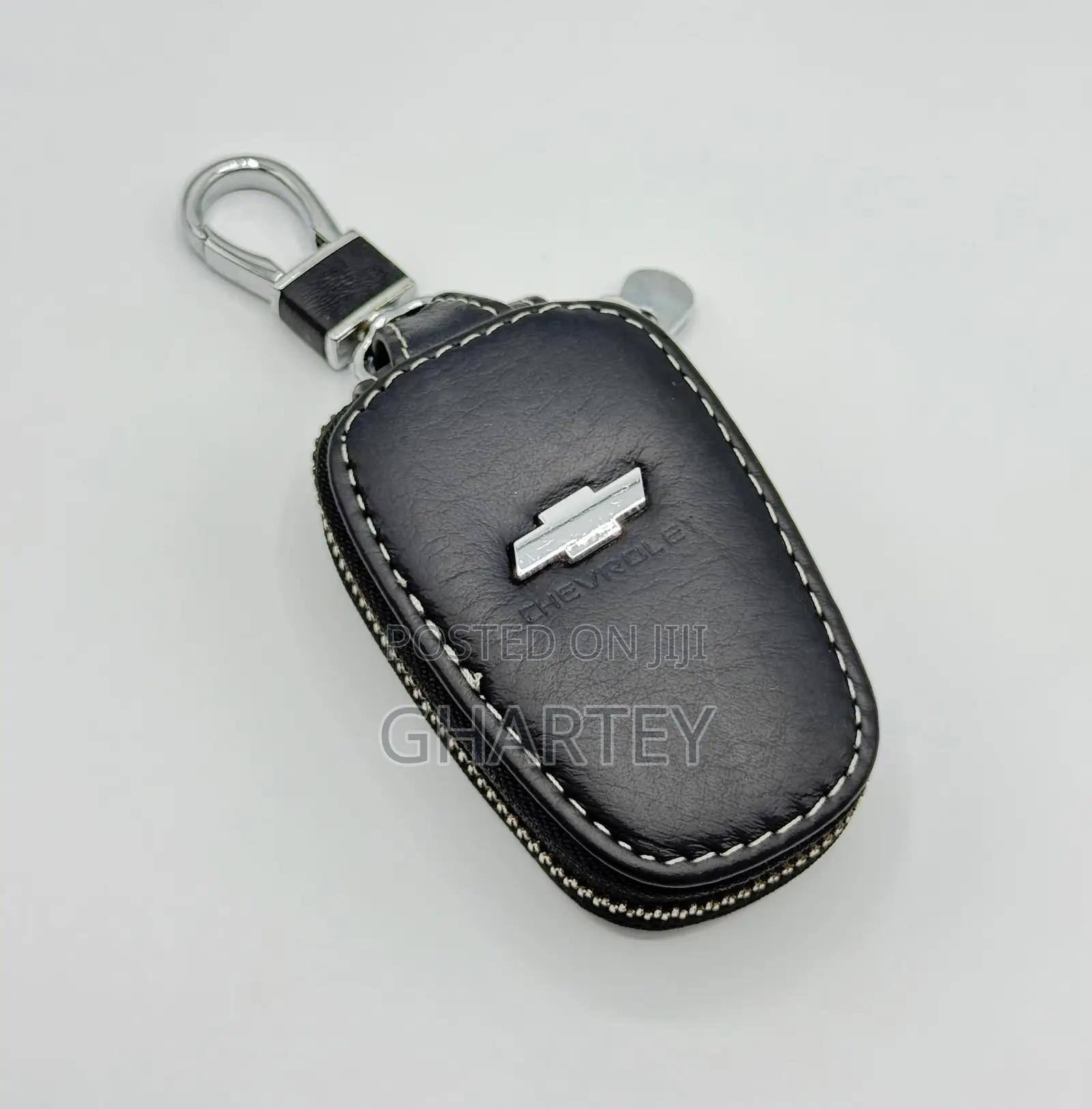 Premium Leather Key Fob Cover With Clip - All Favorite Car Package