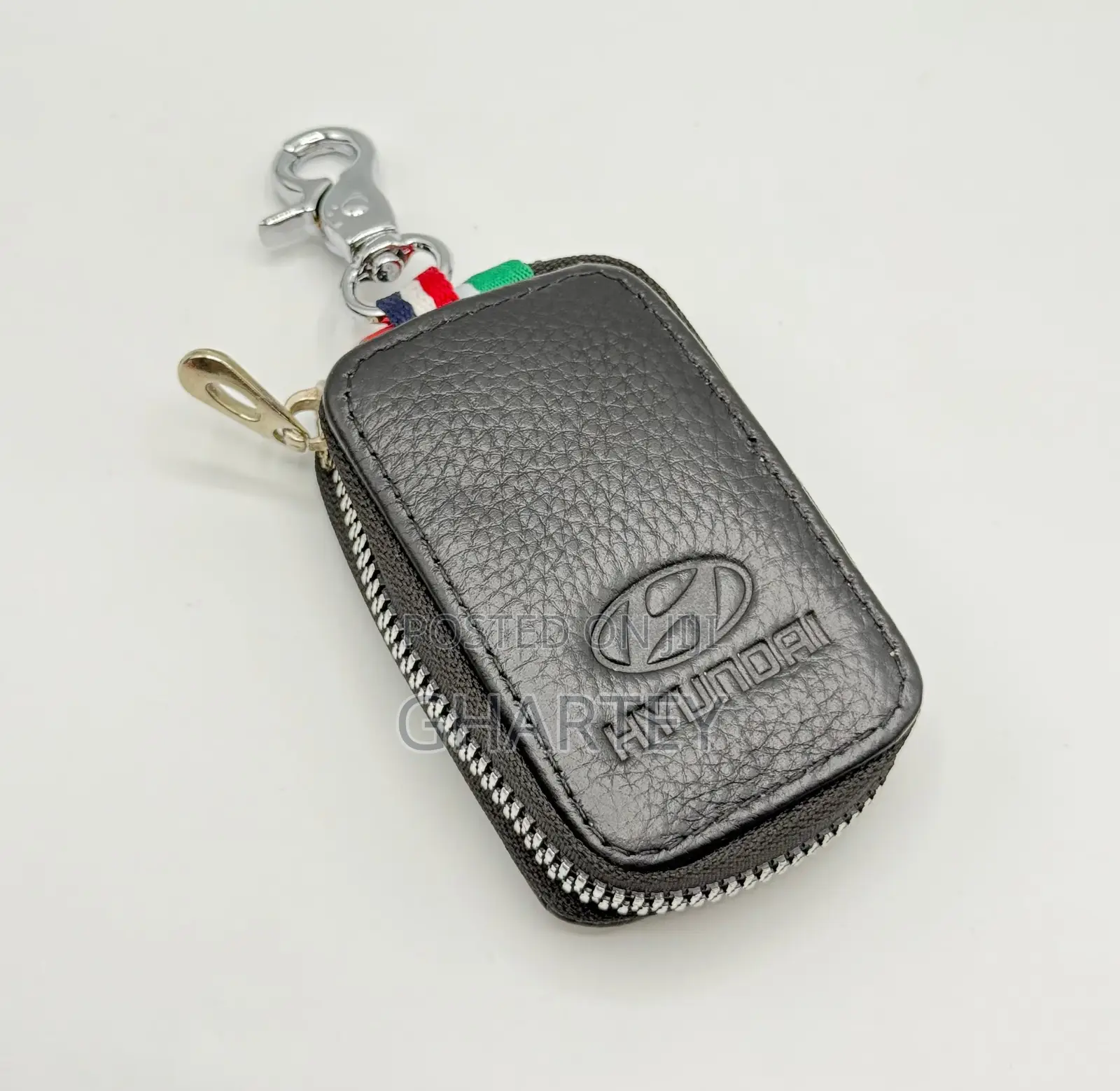 Premium Leather Key Fob Cover With Clip - All Favorite Car Package